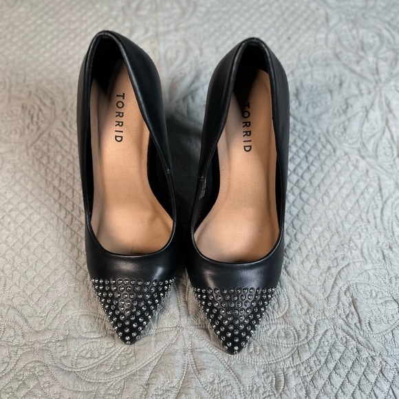 Torrid Black Studded Heels - Picture 4 of 10